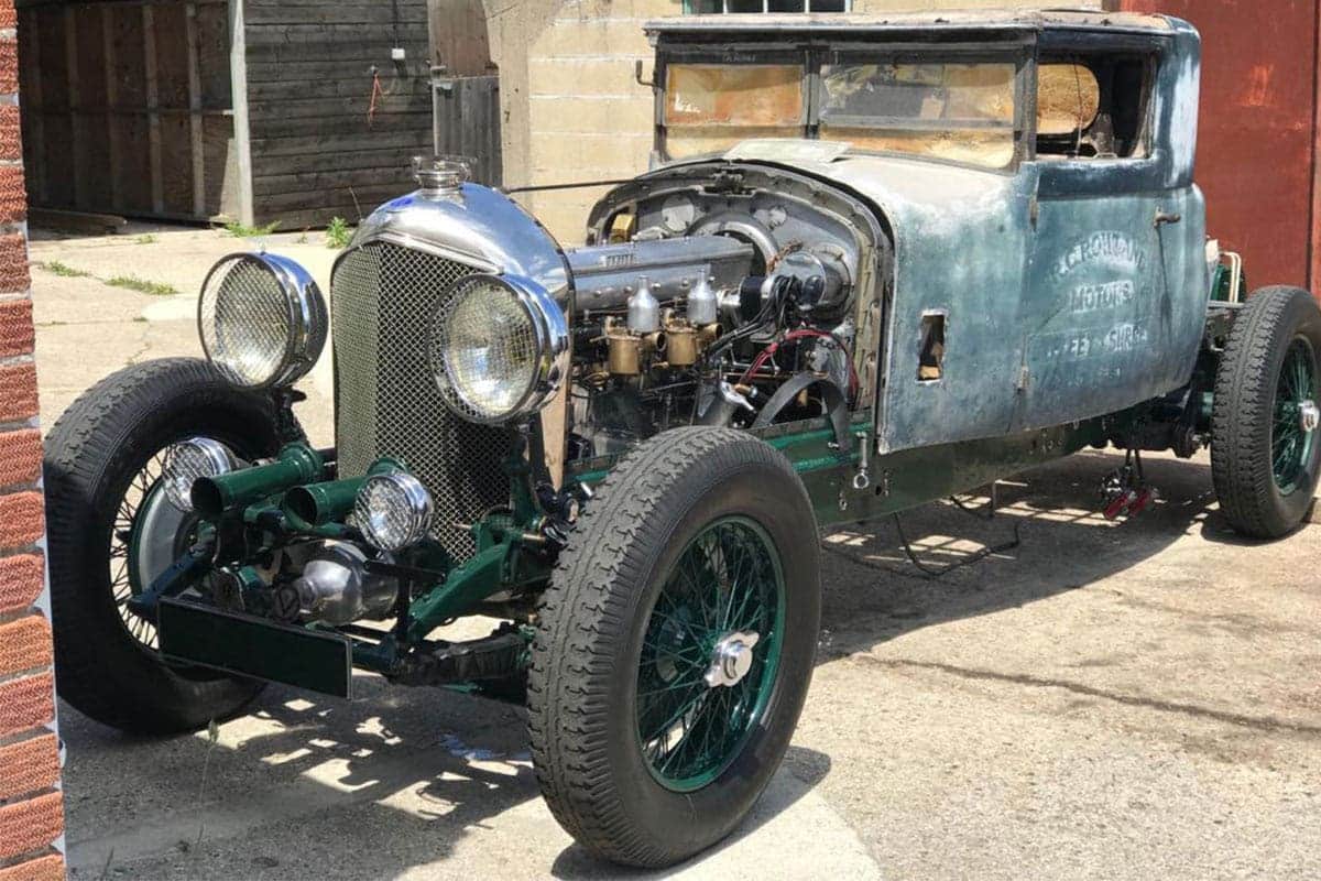 Bentley 6.5 Litre Harrison body Coupe before restoration