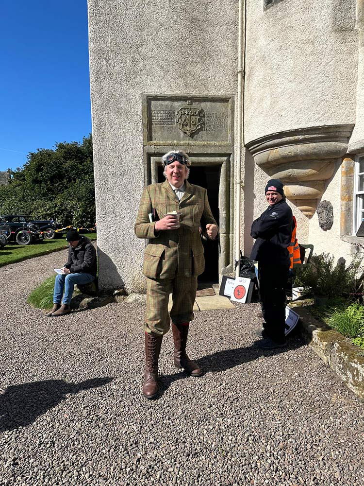 My intrepid navigator for the Flying Scotsman Rally